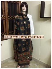 Ethnic Kutchwork Dupatta - BLACK