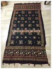 Ethnic Kutchwork Dupatta - BLACK