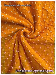 TURMERIC YELLOW Bandhani Fabric