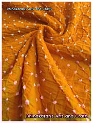 TURMERIC YELLOW Bandhani Fabric