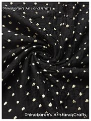 NAKSHATRA BLACK Bandhani Fabric