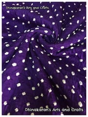 VIOLET Bandhani Fabric