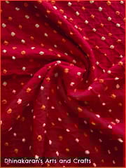 DESI RED Bandhani Fabric