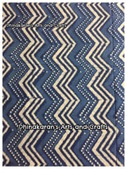 INDIGO CHEVRON Block Print Fabric