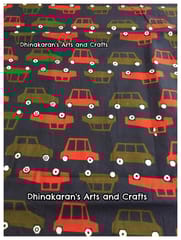 PEEP PEEP CARS Screen Print Fabric