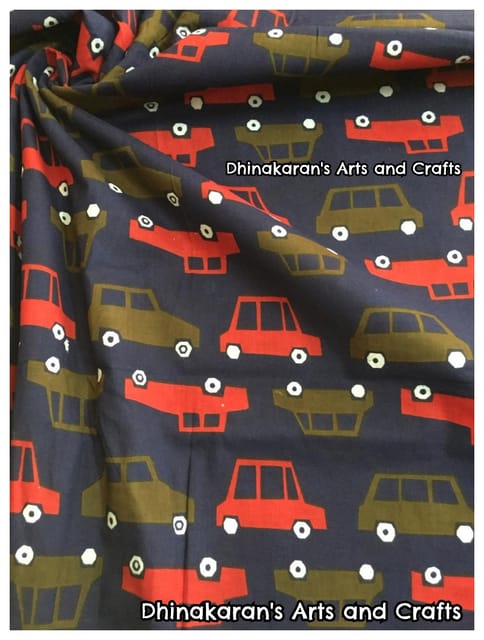 PEEP PEEP CARS Screen Print Fabric
