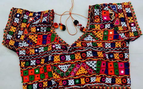 Multicolour Heavy Kutchwork Blouse