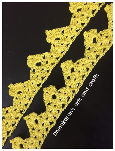 Yellow Crochet Lace