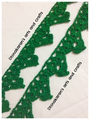 Dark Green Crochet Lace