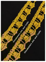 Jingle Bells Crochet Lace - YELLOW