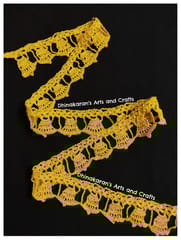 Jingle Bells Crochet Lace - YELLOW