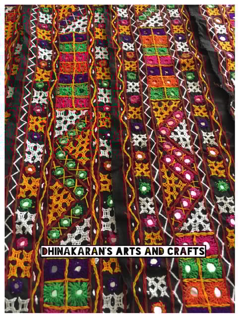 Dazzling Heavy Kutchwork Border