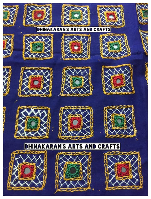 Mini Kutchwork Patch-BLUE