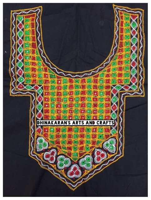 Banjara Mirrors Kutchwork NeckPatch-(1)