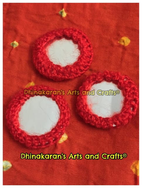 HOT RED Mirror Buttons