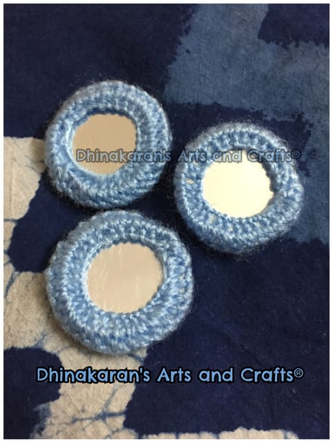 ENGLISH BLUE Mirror Buttons