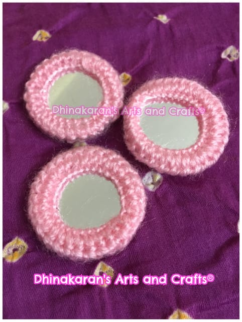 BABY PINK Mirror Buttons