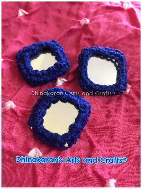 DARK BLUE Mirror Buttons