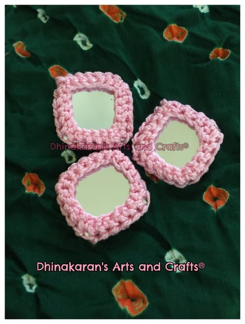 BABY PINK Mirror Buttons