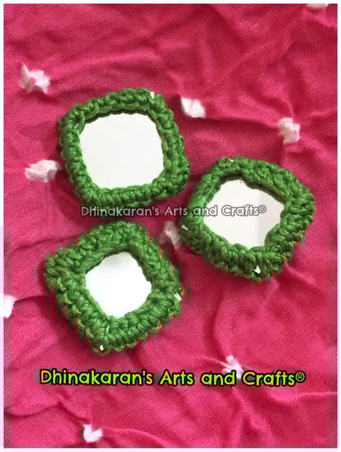 LIGHT GREEN Mirror Buttons