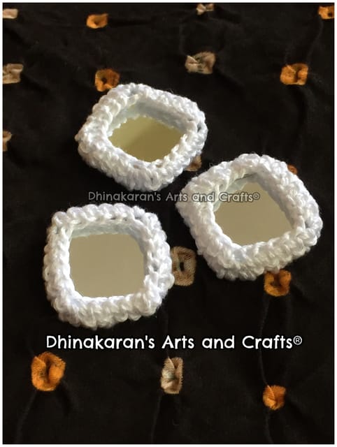 WHITE Mirror Buttons