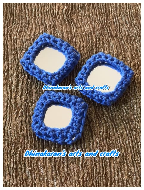 DENIM BLUE Mirror Buttons