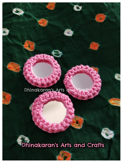 LIGHT PINK Mirror Buttons