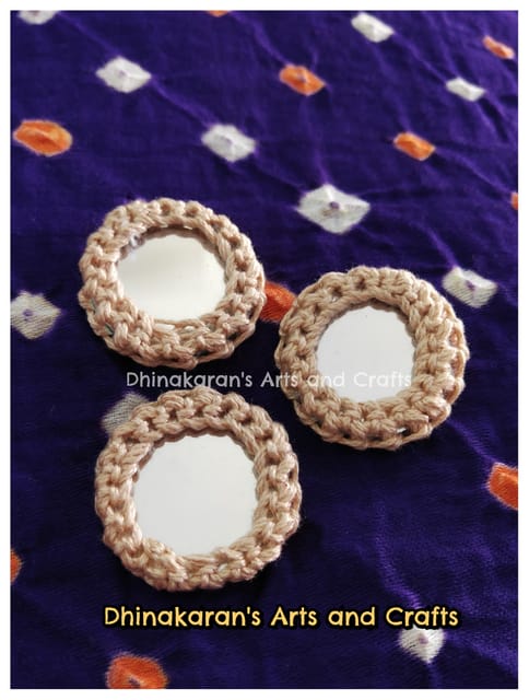 BEIGE Mirror Buttons