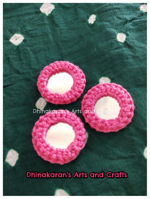 CANDY PINK Mirror Buttons