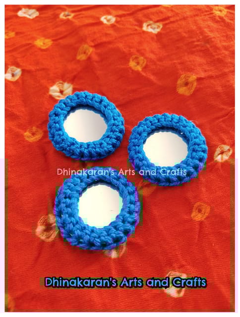 ROYAL BLUE Mirror Buttons