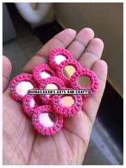 PINK Mini Mirror Buttons