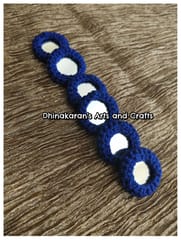 DARK BLUE Mini Mirror Buttons