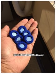 DARK BLUE Mini Mirror Buttons