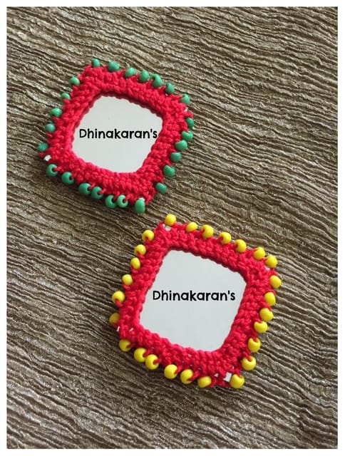 Big Square Mirror Buttons