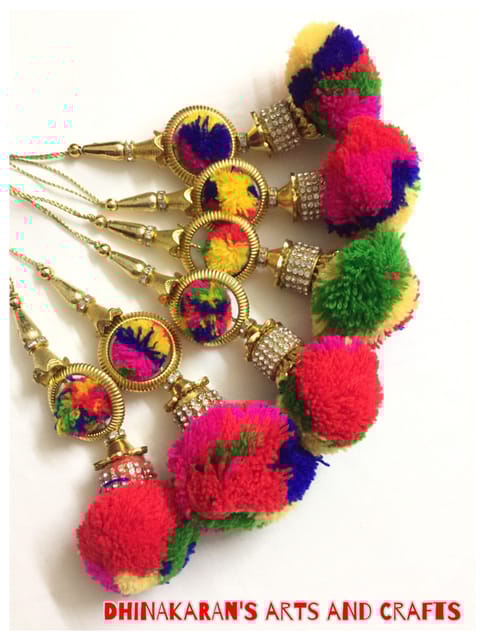 Dazzle Multicolour Pompom Tassels