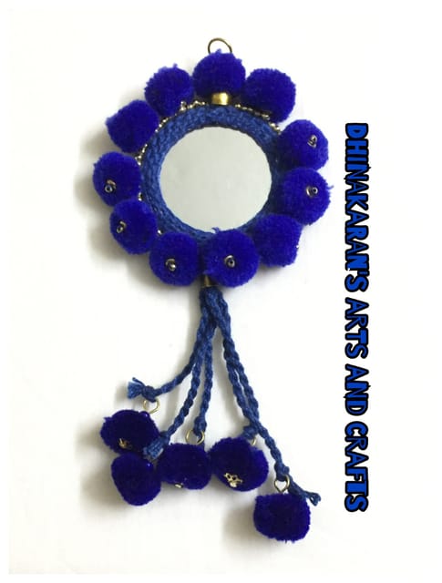 Big Mirror Tassels-BLUE