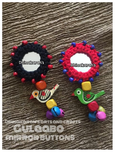 Gulaabo Mirror Tassels-(5)
