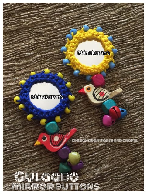 Gulaabo Mirror Tassels-(10)