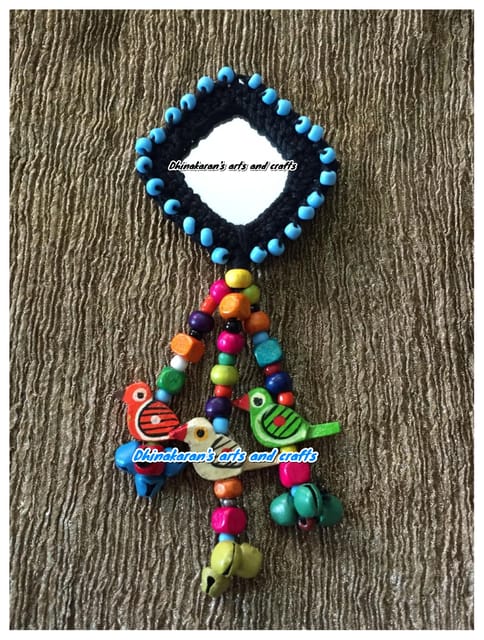 Patang Big Mirror Tassel-(6)