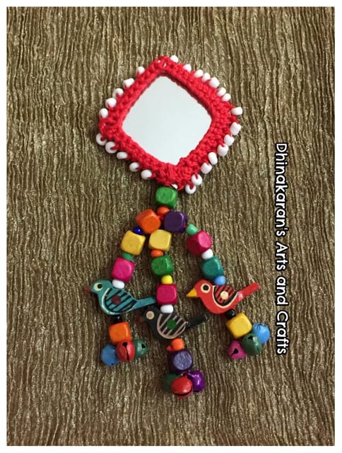 Patang Big Mirror Tassel-(9)