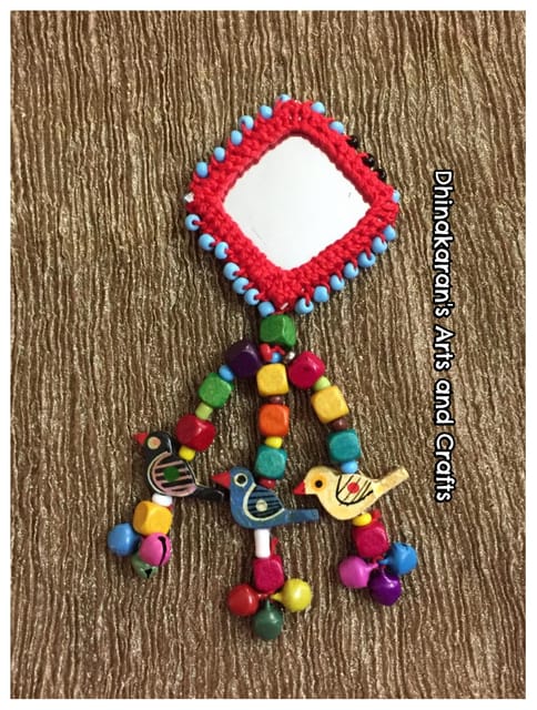 Patang Big Mirror Tassel-(14)