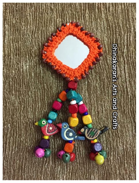 Patang Big Mirror Tassel-(18)