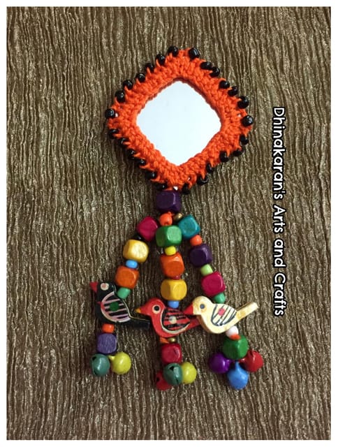 Patang Big Mirror Tassel-(19)