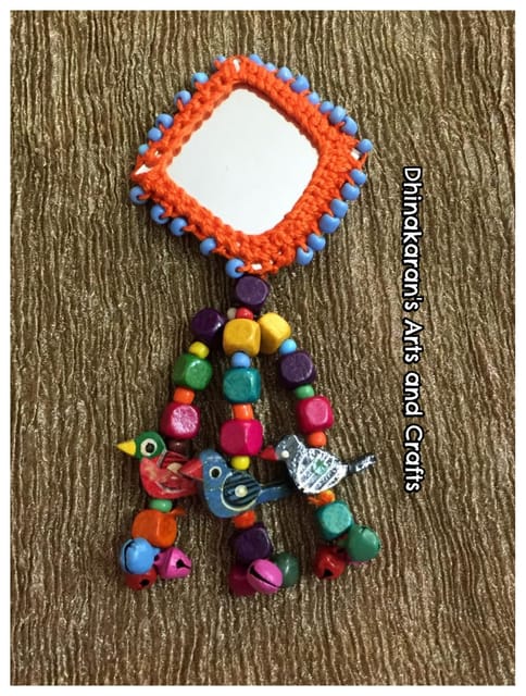 Patang Big Mirror Tassel-(20)