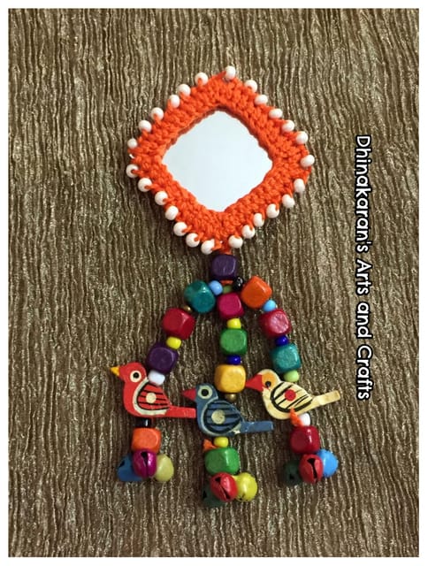 Patang Big Mirror Tassel-(21)