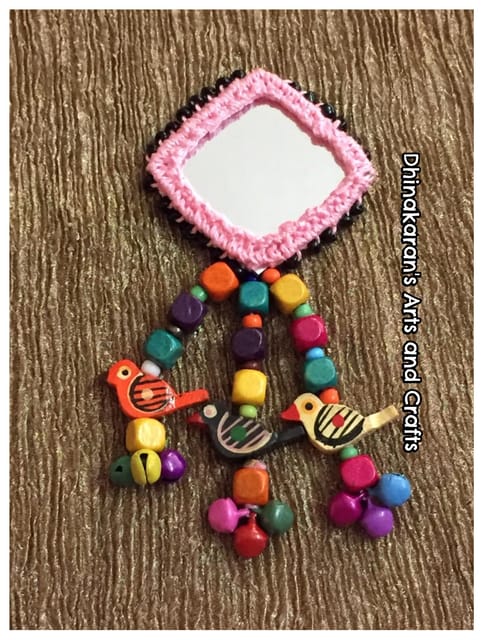 Patang Big Mirror Tassel-(22)