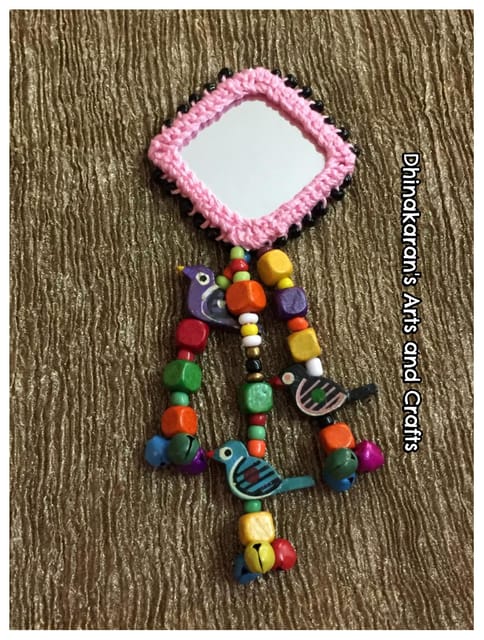 Patang Big Mirror Tassel-(23)