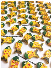 YELLOW Quirky Fish Buttons