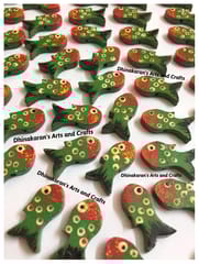 GREEN Quirky Fish Buttons