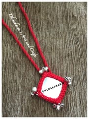 RED Big Mirror Neckpiece